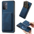 For OPPO A93 5G/A74 5G/A54 5G Retro Leather Card Bag Magnetic Phone Case(Blue)