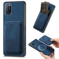 For OPPO A52 / A72/ A92 Retro Leather Card Bag Magnetic Phone Case(Blue)