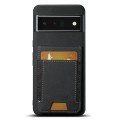For Google Pixel 6 Pro Suteni H03 Litchi Leather Card Bag Stand Back Phone Case(Black)