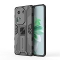 For OPPO Reno11 Global Supersonic Armor PC Hybrid TPU Phone Case(Black)