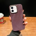 For iPhone 12 Vintage Denim Shockproof Magsafe Phone Case(Purple)