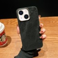 For iPhone 13 Vintage Denim Shockproof Magsafe Phone Case(Black)