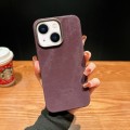 For iPhone 14 Plus Vintage Denim Shockproof Magsafe Phone Case(Purple)