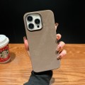 For iPhone 14 Pro Max Vintage Denim Shockproof Magsafe Phone Case(Brown)