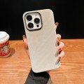 For iPhone 15 Pro Vintage Denim Shockproof Magsafe Phone Case(Grey)