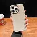 For iPhone 15 Pro Max Vintage Denim Shockproof Magsafe Phone Case(Grey)