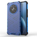 For Realme 12+ Shockproof Honeycomb Phone Case(Blue)