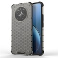 For Realme 12 5G Shockproof Honeycomb Phone Case(Black)
