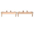 For Samsung Galaxy Fit 3 SM-R390 1 Pair Metal Watch Band Connector(Rose Gold)