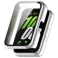 For Samsung Galaxy Fit 3 SM-R390 PC + Tempered Glass Film Integrated Watch Protective Case(Silver)