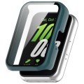 For Samsung Galaxy Fit 3 SM-R390 PC + Tempered Glass Film Integrated Watch Protective Case(Pine Gree