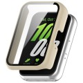 For Samsung Galaxy Fit 3 SM-R390 PC + Tempered Glass Film Integrated Watch Protective Case(Ivory Whi