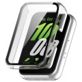 For Samsung Galaxy Fit 3 SM-R390 PC + Tempered Glass Film Integrated Watch Protective Case(Transpare