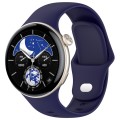 For vivo Watch 3 / iQOO Watch Solid Color Silicone Watch Band(Dark Blue)