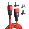 ENKAY 3 in 1 PD100W Type-C to Type-C / 8 Pin / Micro USB Magnetic Fast Charging Cable, Cable Length: