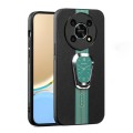 For Honor X30 Magnetic Litchi Leather Back Phone Case with Holder(Green)