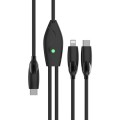 ENKAY PD100W 2-in-1 Type-C to Type-C / 8 Pin Fast Charging Cable with E-Marker, Cable Length:1.2m