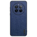 For Realme 12 Pro Tree Bark Leather Shockproof Phone Case(Blue)