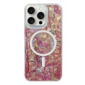 For iPhone 15 Pro Max Shell Texture Multicolor MagSafe TPU Phone Case(Roige)