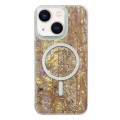 For iPhone 13 / 14 Shell Texture Multicolor MagSafe TPU Phone Case(Coral)