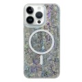 For iPhone 14 Pro Max Shell Texture Multicolor MagSafe TPU Phone Case(Silver Gray)