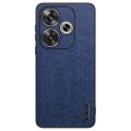 For Xiaomi Redmi Turbo 3 Tree Bark Leather Shockproof Phone Case(Blue)