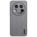 For Xiaomi 14 Ultra Tree Bark Leather Shockproof Phone Case(Grey)