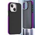 For iPhone 15 Plus Dual-Color Shockproof TPU Phone Case(Purple)