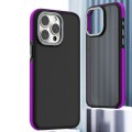 For iPhone 13 Pro Dual-Color Shockproof TPU Phone Case(Purple)