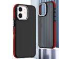 For iPhone 12 Dual-Color Shockproof TPU Phone Case(Red)