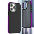 For iPhone 12 Pro Max Dual-Color Shockproof TPU Phone Case(Purple)