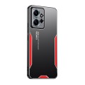 For Redmi Note 12 4G Global Blade Series TPU Hybrid Metal Phone Case(Red)