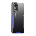 For Xiaomi Redmi Note 11E Pro Blade Series TPU Hybrid Metal Phone Case(Blue)