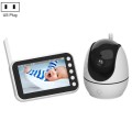 ABM200 Support Two-Way Voice Temperature Display 4.5-inch Video Baby Monitor Music Player(US Plug)