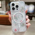 For iPhone 15 Pro Max Spring Garden MagSafe TPU Phone Case(F04 French Flowers)