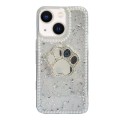 For iPhone 14 Plus Cat Claw Mirror TPU Phone Case(Silver)