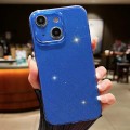 For iPhone 14 Plus Jelly Glitter Solid Color TPU Phone Case(Dark Blue)