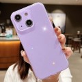 For iPhone 15 Jelly Glitter Solid Color TPU Phone Case(Purple)