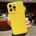 For iPhone 15 Pro Jelly Glitter Solid Color TPU Phone Case(Yellow)