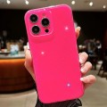 For iPhone 15 Pro Max Jelly Glitter Solid Color TPU Phone Case(Rose)
