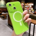 For iPhone 14 Plus / 15 Plus Jelly Glitter Solid Color MagSafe TPU Phone Case(Fluorescent Green)