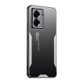 For OPPO A57 5G Blade Series TPU Hybrid Metal Phone Case(Silver)