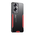 For OPPO A79 5G Global Blade Series TPU Hybrid Metal Phone Case(Red)