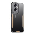 For OPPO Find X7 Ultra Blade Series TPU Hybrid Metal Phone Case(Gold)