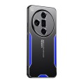 For OPPO Find X7 Blade Series TPU Hybrid Metal Phone Case(Blue)