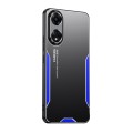 For OPPO A1 Pro Blade Series TPU Hybrid Metal Phone Case(Blue)
