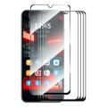For OPPO A1x 5pcs ENKAY Full Glue High Aluminum-silicon Tempered Glass Film