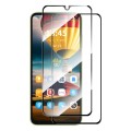 For vivo V25 2pcs ENKAY Full Glue High Aluminum-silicon Tempered Glass Film