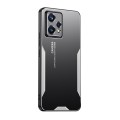 For Realme 9 Pro Blade Series TPU Hybrid Metal Phone Case(Silver)