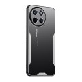 For Realme 11 4G Global Blade Series TPU Hybrid Metal Phone Case(Silver)
